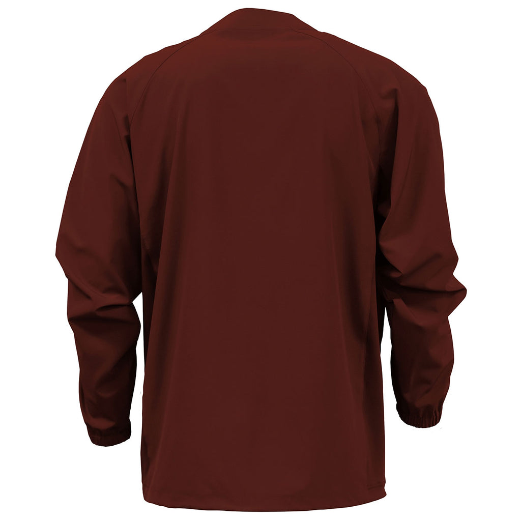 BAW Men's Maroon Long Sleeve Overshirt