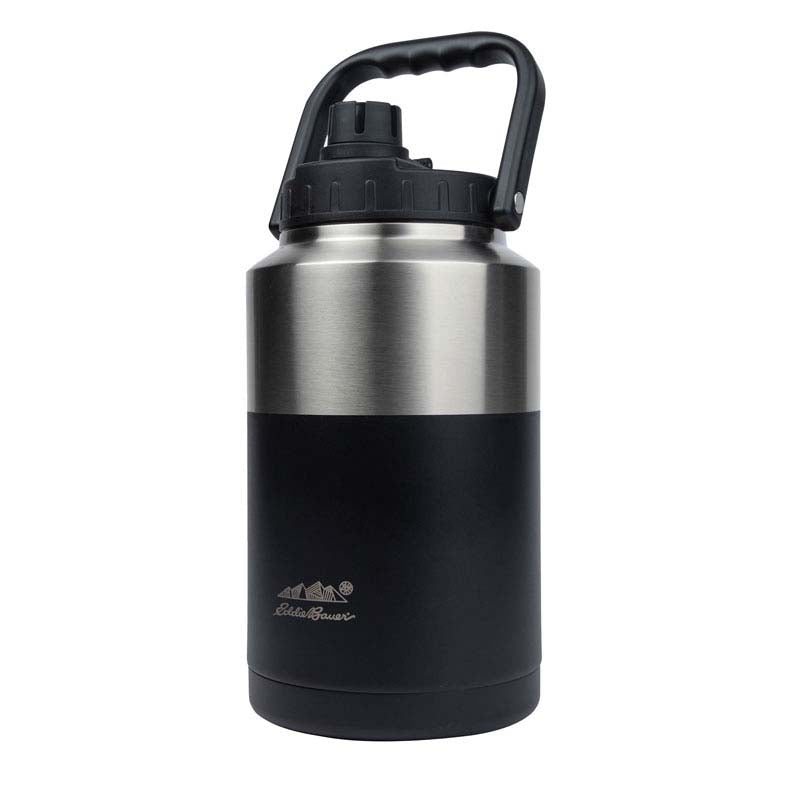 Eddie Bauer Black Hercules 1 Gallon / 128 oz. Vacuum Insulated Jug