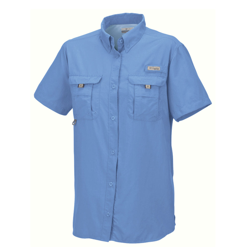 Columbia Women's White Cap Blue Bahama S/S Shirt