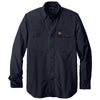 Carhartt Men's Navy Force Solid Long Sleeve Shirt