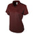 BAW Women's Maroon/Charcoal Mini Stripe Spandex Cool Tek Polo