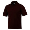 BAW Men's Maroon Solid Cool Tek Polo