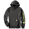 Carhartt Men's Carbon Heather Midweight Hooded Logo Sweatshirt