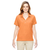 Devon & Jones Women's Cantaloupe Pima Pique Short-Sleeve Y-Collar Polo