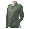 Devon & Jones Women's Dill Pima Pique Long-Sleeve Polo