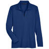 Devon & Jones Women's True Royal CrownLux Performance Plaited Long Sleeve Polo