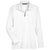 Devon & Jones Women's White CrownLux Performance Plaited Long Sleeve Polo