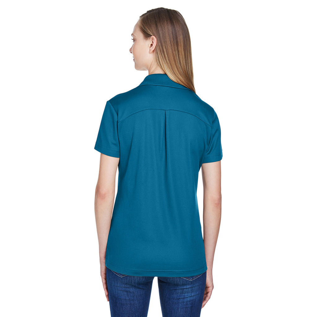 Devon & Jones Women's Dark Teal CrownLux Performance Polo