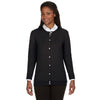 Devon & Jones Women's Black Perfect Fit Ribbon Cardigan