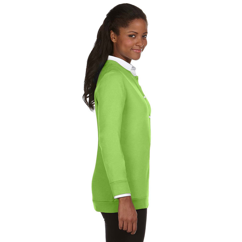 Devon & Jones Women's Lime Perfect Fit Ribbon Cardigan