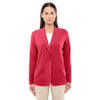 Devon & Jones Women's Red Perfect Fit Shawl Collar Cardigan