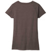 District Women's Deep Brown Heather Re-Tee V-Neck