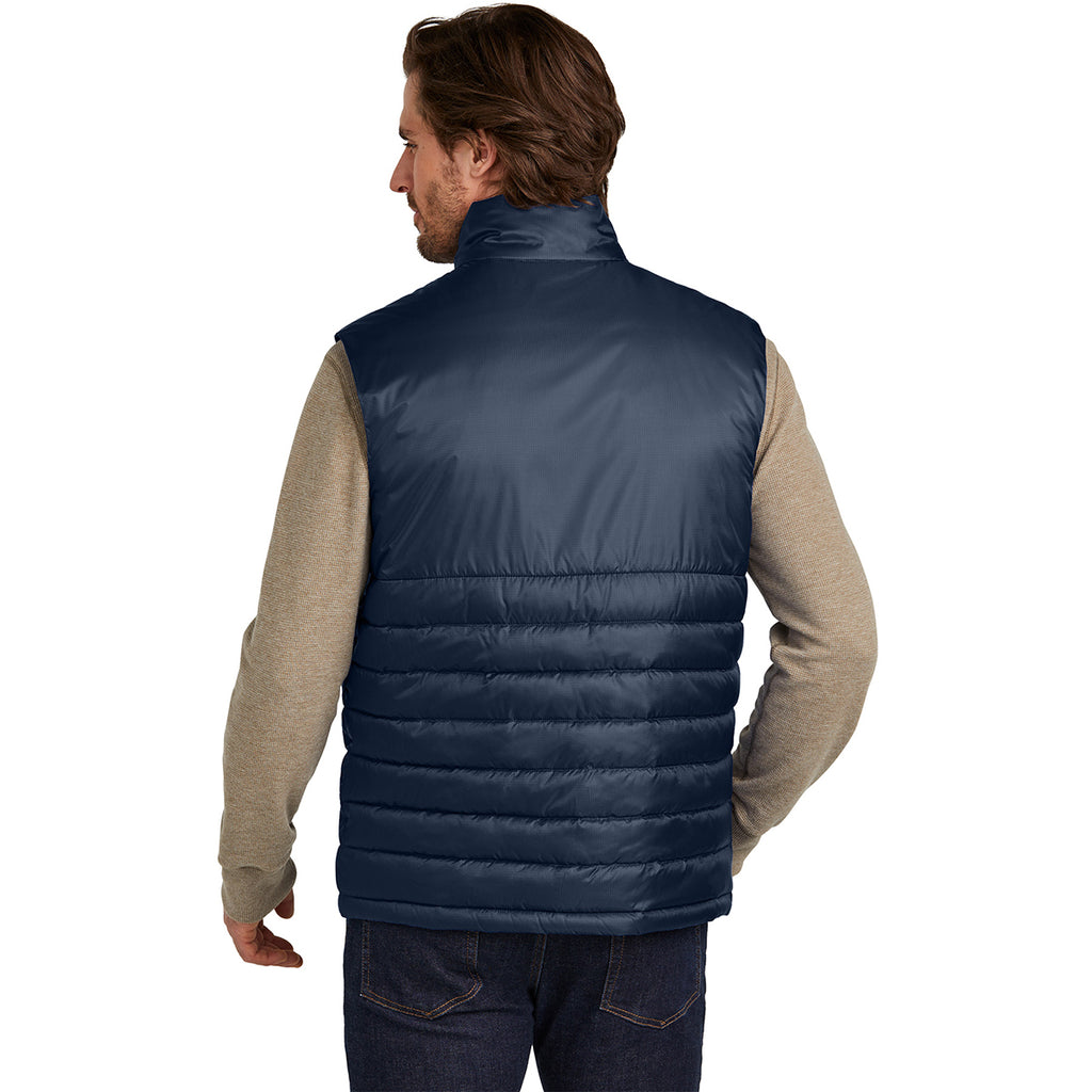 Eddie Bauer Men's River Blue Navy Quilted Vest