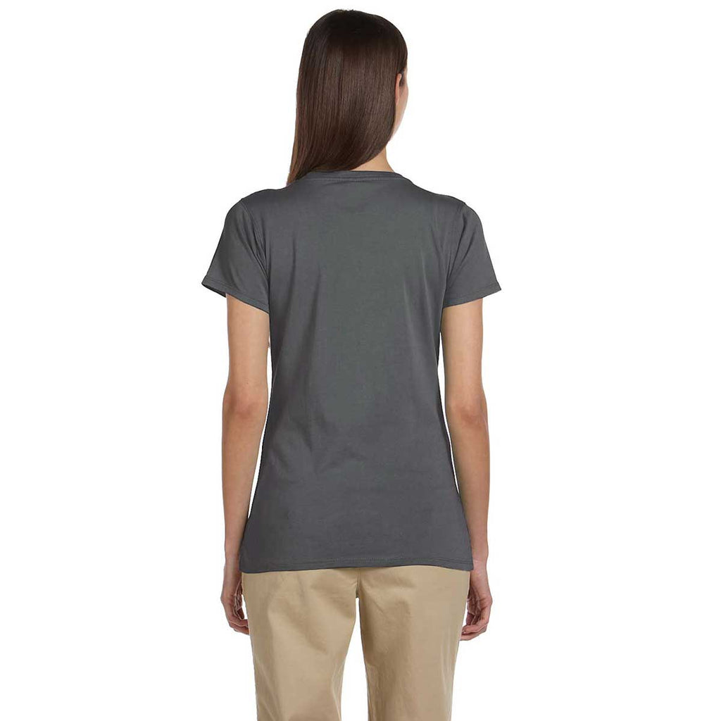 Econscious Women's Charcoal Organic Cotton Short-Sleeve V-Neck T-Shirt