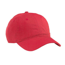 Econscious Red Organic Cotton Twill Unstructured Baseball Hat