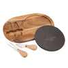 Logomark Wood Bon Appetit Slate Cheese Set