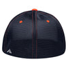 Pacific Headwear White/Navy/Orange Premium M2 Performance Trucker FlexFit Cap
