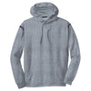 Sport-Tek Men's Grey Heather/True Navy Tech Fleece Colorblock Hooded Sweatshirt