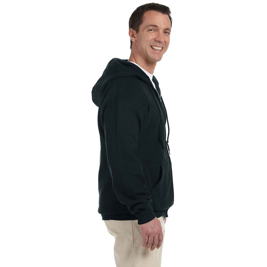 Gildan Men's Black DryBlend 9 oz. 50/50 Full Zip Hoodie