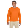 Gildan Unisex Safety Orange Heavy Blend 50/50 Fleece Crew