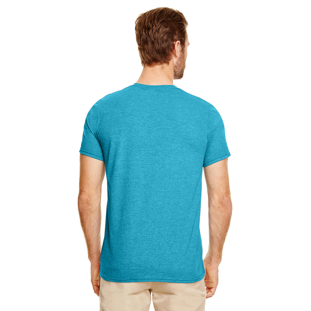 Gildan Men's Heather Galapagos Blue Softstyle 4.5 oz. T-Shirt