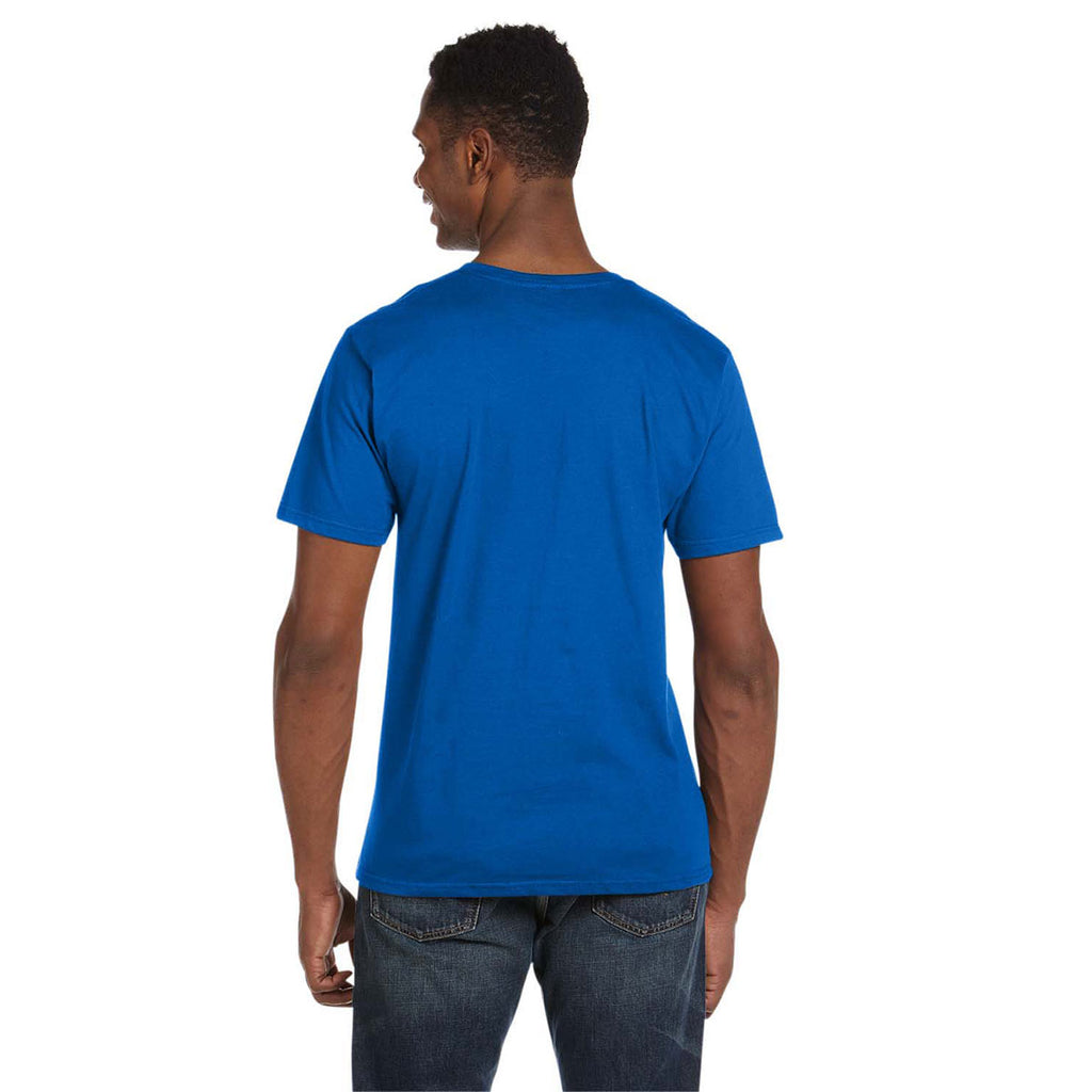 Gildan Men's Royal Blue Softstyle 4.5 oz. V-Neck T-Shirt