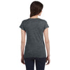 Gildan Women's Dark Heather SoftStyle 4.5 oz. Fitted V-Neck T-Shirt