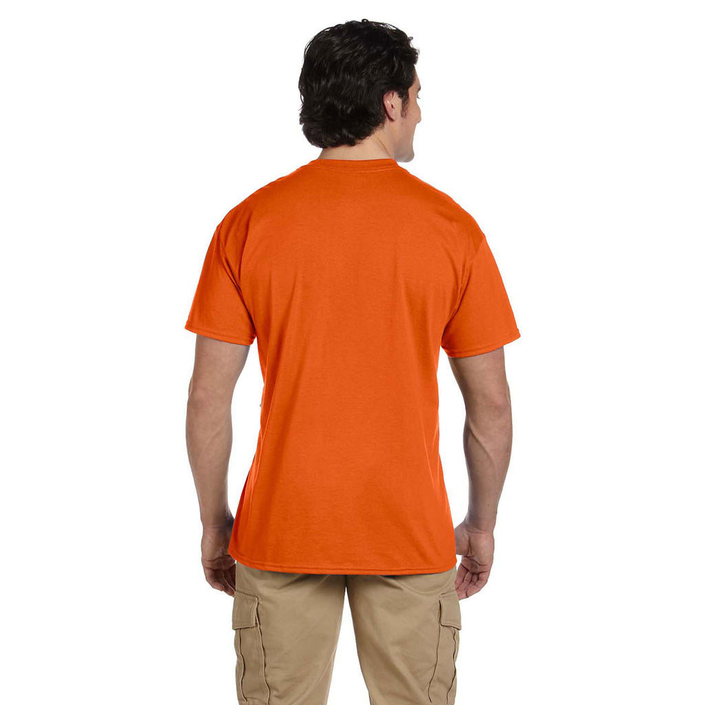 Gildan Unisex Orange 5.5 oz. 50/50 Pocket T-Shirt