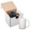 Primeline White 15 oz El Grande Ceramic Mug in Individual Mailer