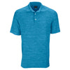 Greg Norman Men's Atlantic Blue Heather Play Dry Solid Polo