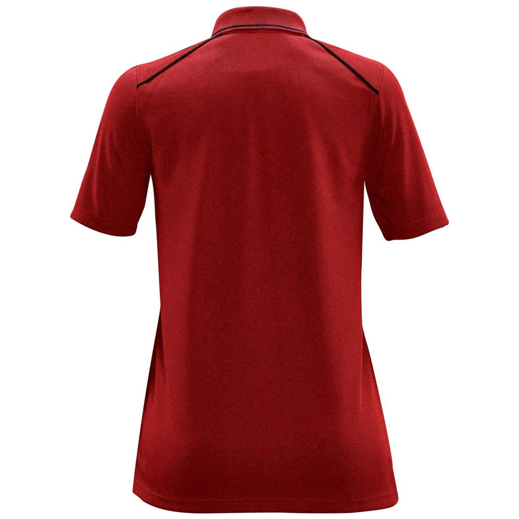 Stormtech Women's Bright Red/Black Endurance HD Polo