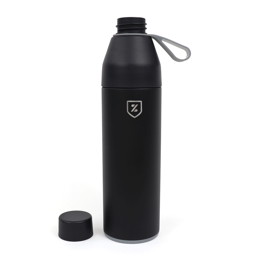 48-Hour Zusa Black Sidekick Water Bottle 20 oz