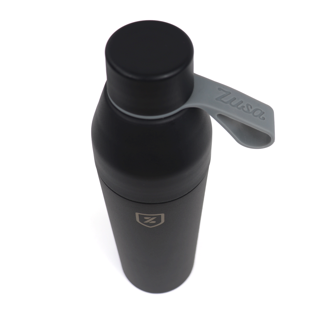 48-Hour Zusa Black Sidekick Water Bottle 20 oz