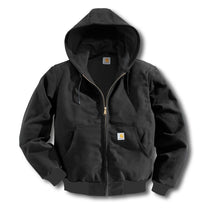 Carhartt Men's Tall Black Thermal Lined Duck Active Jacket