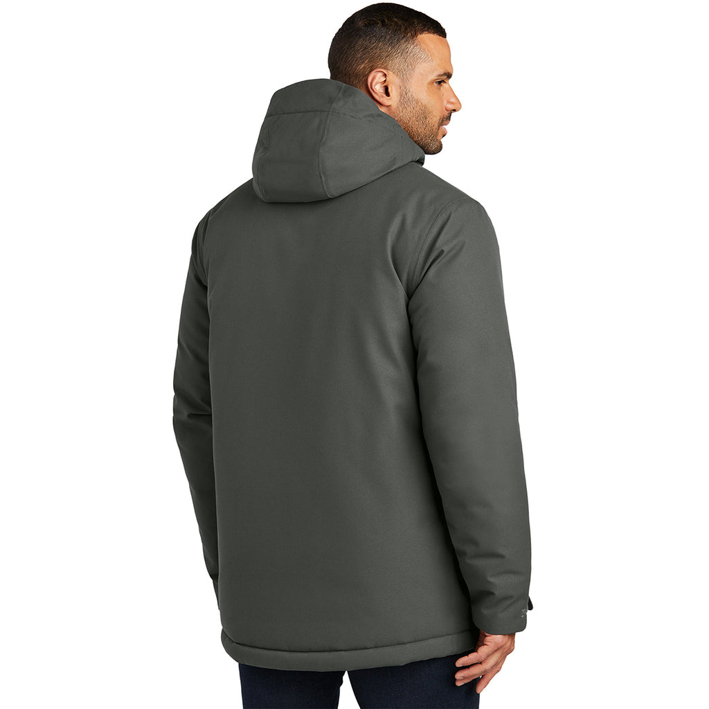 Port Authority Men's Grey Smoke Latitude Waterproof Heavyweight Parka