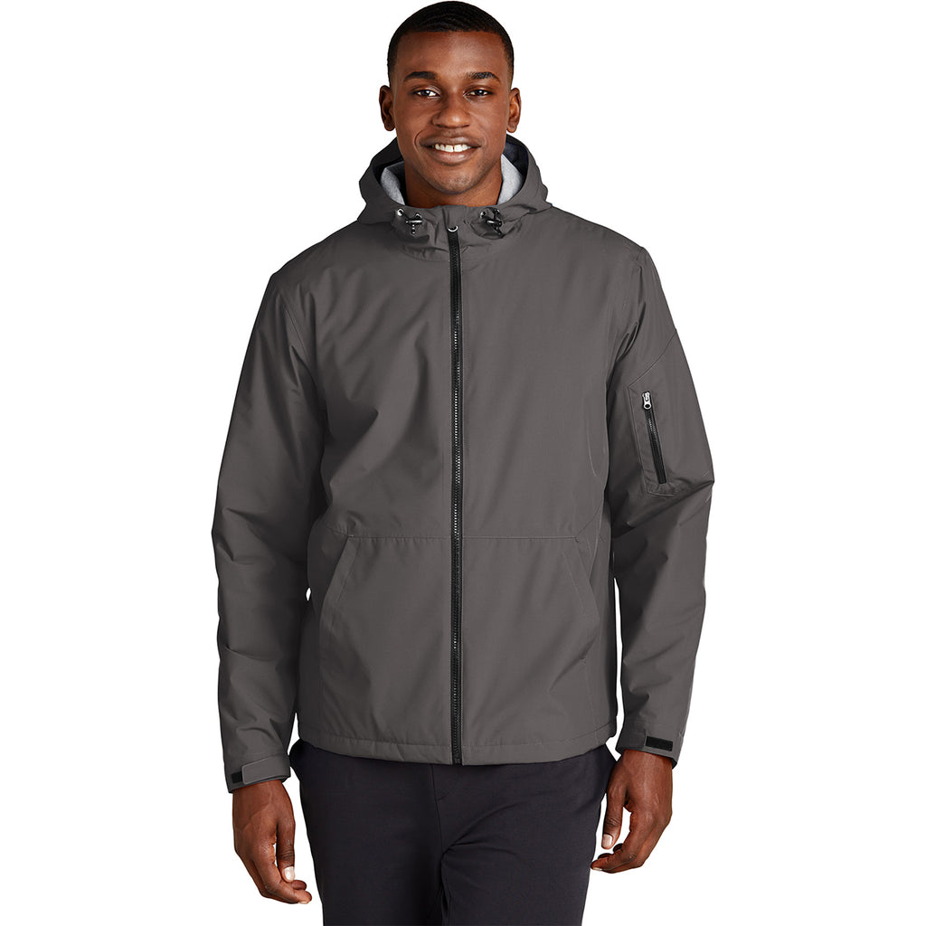 Sport-Tek Men's Graphite Waterproof Insulated Jacket