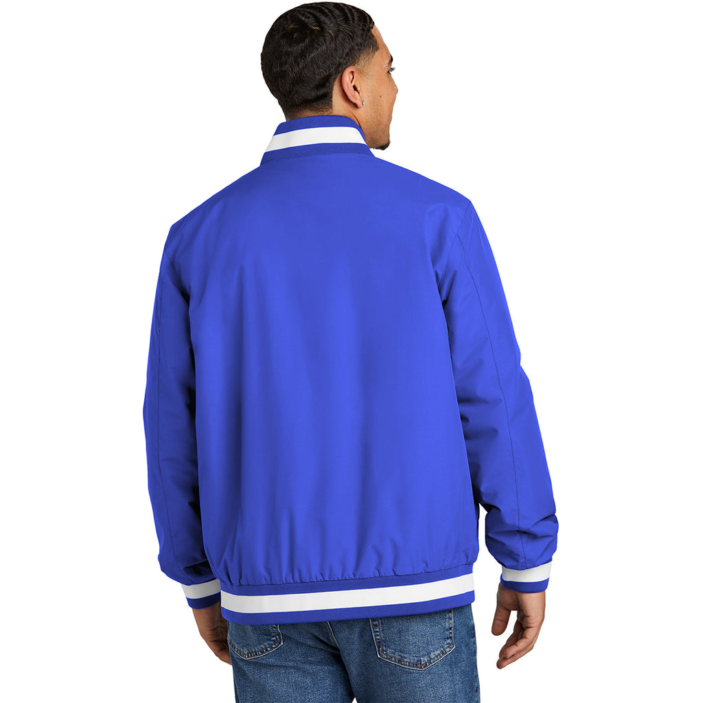 Sport-Tek Men's True Royal Insulated Varsity Jacket