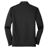 Port Authority Men's Black Silk Touch Performance Long Sleeve Polo