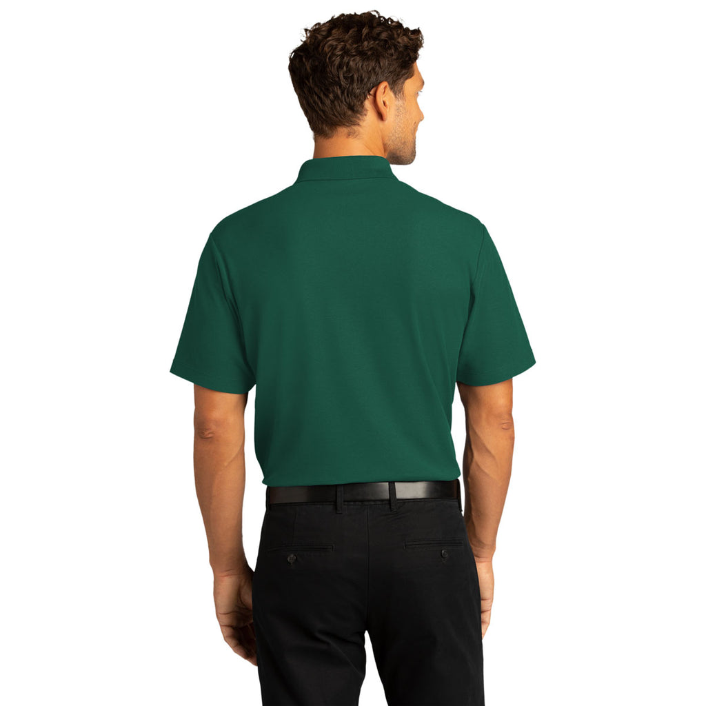 Port Authority Men's Marine Green SuperPro React Polo