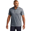 Port Authority Men's River Blue Navy Heather Fine Pique Blend Polo