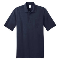 Port & Company Men's Deep Navy Core Blend Jersey Knit Pocket Polo
