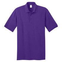 Port & Company Men's Purple Tall Core Blend Jersey Knit Polo