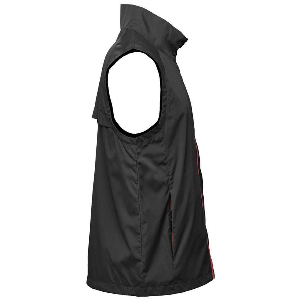 Stormtech Men's Black/Bright Red Pacifica Vest