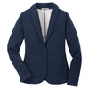 Port Authority Women's Dark Navy Heather Fleece Blazer