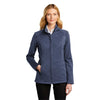 Port Authority Women's Dress Blue Navy Heather Stream Soft Shell Jacket