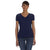 Fruit of the Loom Women's J Navy 5 oz. HD Cotton V-Neck T-Shirt