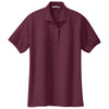 Port Authority Women's Burgundy Silk Touch Polo