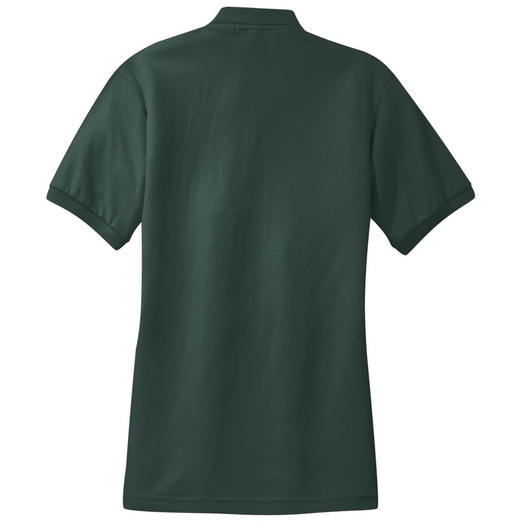 Port Authority Women's Dark Green Silk Touch Polo