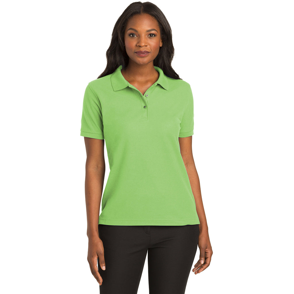 Port Authority Women's Lime Silk Touch Polo