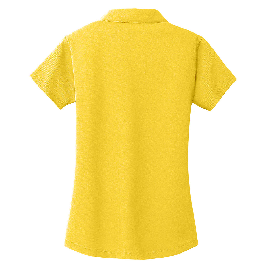 Port Authority Women's Yellow Dry Zone Grid Polo